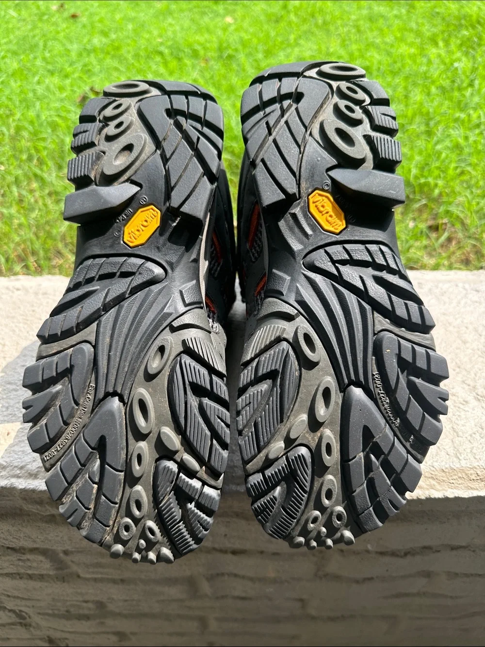 Merrell Men's Gray and Orange Trail Mid-Height Hiking Boots